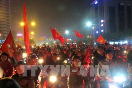 Nhiều tuyến đường ở Hải Phòng bị tắc sau chiến thắng của đội tuyển U23 Việt Nam