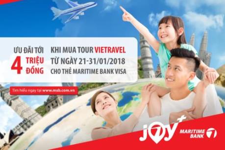 "Trốn Tết" đi chơi với thẻ Maritime Bank Visa để nhận ưu đãi đến 4 triệu đồng