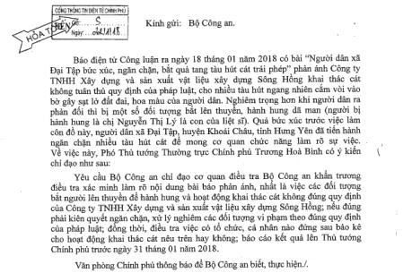 Yêu cầu điều tra hoạt động khai thác cát trái phép tại Hưng Yên