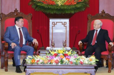 Tổng Bí thư Nguyễn Phú Trọng tiếp Chủ tịch Quốc hội Mông Cổ