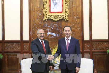 Chủ tịch nước Trần Đại Quang tiếp Đại sứ Ai Cập tại Việt Nam chào kết thúc nhiệm kỳ