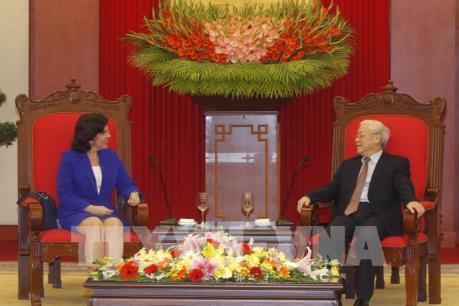 Tổng Bí thư Nguyễn Phú Trọng tiếp Đại sứ Cộng hòa Cuba