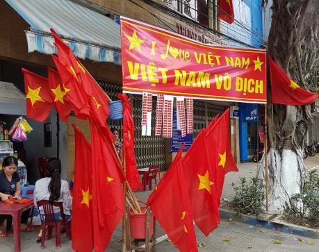 Vòng chung kết U23 châu Á 2018: Thủ đô rợp bóng cờ đỏ sao vàng trước giờ bóng lăn