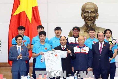 Thủ tướng Chính phủ tiếp đội tuyển bóng đá U23 Việt Nam