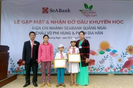 Quỹ “Ươm mầm ước mơ của SeABank” tiếp tục hỗ trợ học sinh nghèo hiếu học