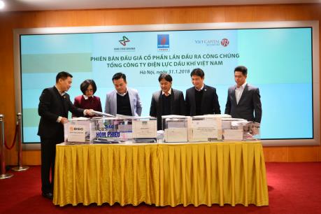 Tháng 1/2018, đấu giá cổ phần tại HNX diễn ra sôi động