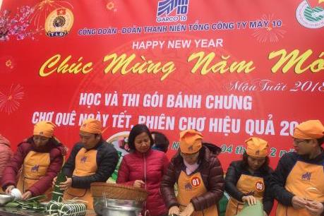 Phiên chợ Quê ngày Tết ở Tổng công ty May 10