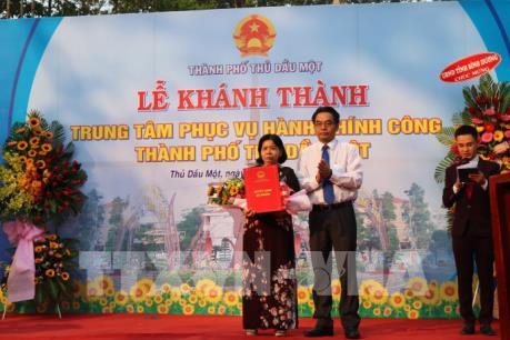 Đưa vào sử dụng Trung tâm phục vụ hành chính công thành phố Thủ Dầu Một