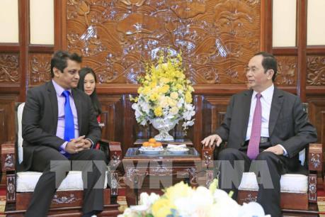 Chủ tịch nước Trần Đại Quang tiếp Tổng Giám đốc TATA tại Việt Nam