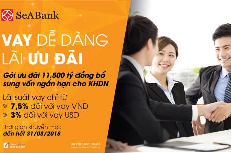 SeABank dành nguồn vốn ưu đãi 1.500 tỷ đồng cho doanh nghiệp