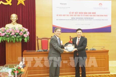 Ký kết hợp tác đầu tư từ Nhật Bản vào tỉnh Vĩnh Phúc