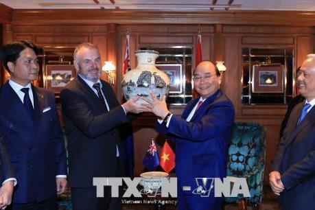 Thủ tướng Chính phủ Nguyễn Xuân Phúc hội kiến với Chủ tịch Quốc hội New Zealand