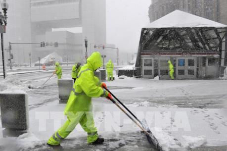 Cận cảnh bão tuyết hoành hành ở Đông Bắc nước Mỹ