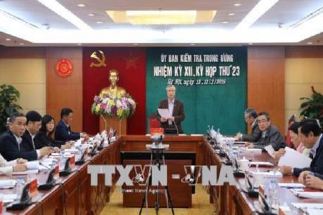 Thông báo về kỳ họp 23 Ủy ban Kiểm tra Trung ương