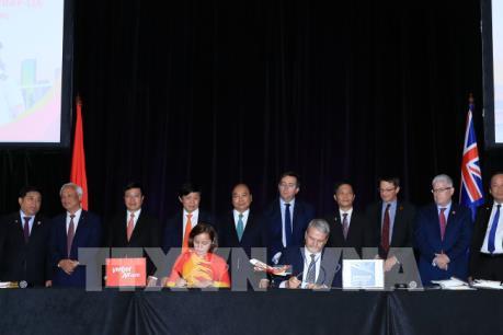 Thủ tướng Nguyễn Xuân Phúc dự lễ công bố mở đường bay thẳng Việt Nam - Australia