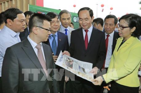 Chủ tịch nước Trần Đại Quang dự Lễ bế mạc Hội báo toàn quốc năm 2018
