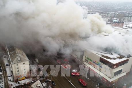 Cháy trung tâm thương mại ở Nga: Không có nạn nhân là người Việt Nam