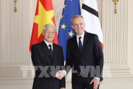 Tổng Bí thư Nguyễn Phú Trọng hội kiến Chủ tịch Quốc hội Pháp Francois De Rugy