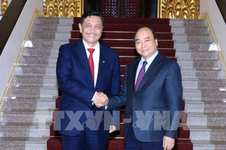 Thủ tướng Nguyễn Xuân Phúc tiếp Bộ trưởng điều phối biển Indonesia