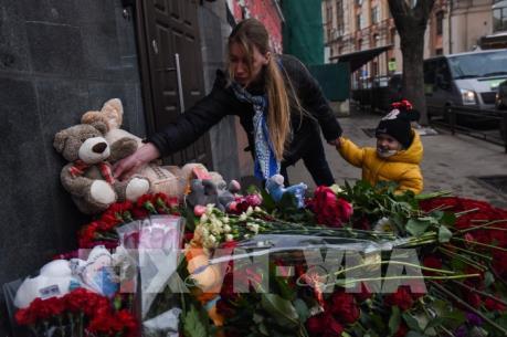 Nga tổ chức lễ quốc tang tưởng niệm các nạn nhân vụ cháy trung tâm thương mại