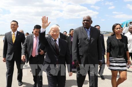 Tổng Bí thư Nguyễn Phú Trọng bắt đầu thăm cấp Nhà nước Cộng hòa Cuba