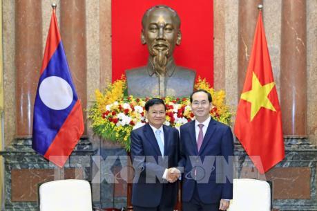 Chủ tịch nước Trần Đại Quang tiếp Thủ tướng Lào Thongloun Sisoulith
