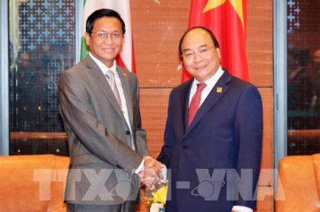 Hội nghị GMS6-CLV10: Thủ tướng Nguyễn Xuân Phúc tiếp Phó Tổng thống Myanmar