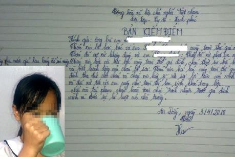 Chấm dứt hợp đồng lao động giáo viên phạt học sinh súc miệng bằng nước lau bảng