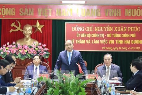 Thủ tướng đề nghị tỉnh Hải Dương tái cơ cấu lại các cụm, khu công nghiệp