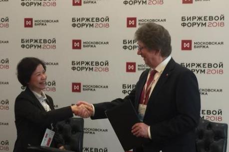 HNX và Sở Giao dịch Chứng khoán Mátxcơva ký Biên bản ghi nhớ hợp tác