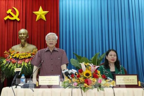 Tổng Bí thư Nguyễn Phú Trọng thăm và làm việc tại tỉnh An Giang