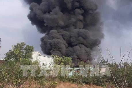 Thành phố Hồ Chí Minh: Cháy lớn thiêu rụi 4 tấn phế liệu