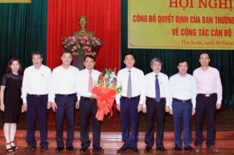 Nhân sự mới ở các tỉnh Thanh Hóa và Nghệ An