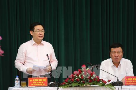 Phó Thủ tướng Vương Đình Huệ làm việc với lãnh đạo tỉnh Nam Định