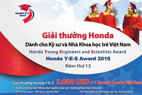 Khởi động giải thưởng Honda lần 13 dành cho các nhà khoa học trẻ Việt Nam