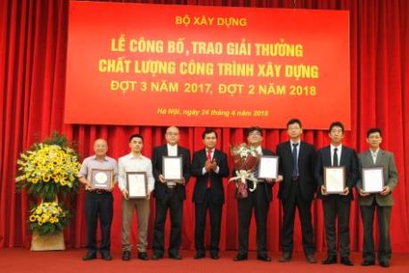Vinh danh công trình và gói thầu đạt giải thưởng chất lượng cao về xây dựng