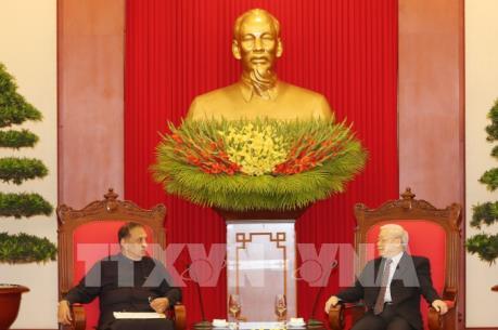 Tổng Bí thư Nguyễn Phú Trọng tiếp Chủ tịch Quốc hội Sri Lanca