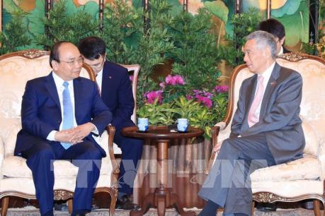 Lễ đón chính thức Thủ tướng Nguyễn Xuân Phúc thăm Singapore