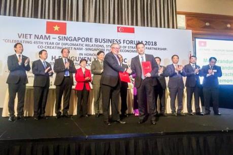 Vietcombank ký kết thỏa thuận hợp tác với Liên đoàn doanh nghiệp Singapore (SBF)