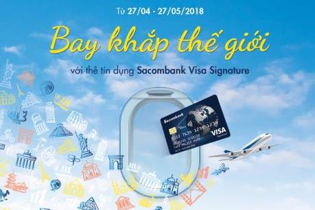 Ưu đãi hiếm có với thẻ tín dụng Sacombank Visa Signature