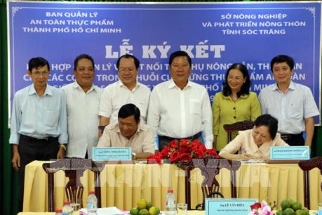Sóc Trăng và Tp Hồ Chí Minh ký kết tiêu thụ nông sản, thủy sản an toàn