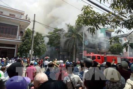 Quảng Ninh: Dập tắt đám cháy tại siêu thị ở huyện Hải Hà
