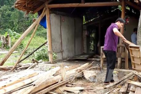 Mưa lớn kèm gió lốc gây thiệt hại lớn tại Tuyên Quang ​