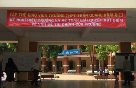 Sẽ xử lý nghiêm nếu có sai phạm tài chính ở trường THPT Trần Quang Khải