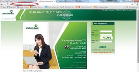 Cảnh báo xuất hiện thêm nhiều website giả mạo các ngân hàng