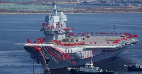 Trung Quốc cho chạy thử trên biển tàu sân bay đầu tiên chế tạo trong nước