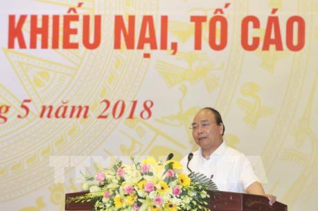 Thủ tướng Nguyễn Xuân Phúc chủ trì Hội nghị về giải quyết khiếu nại, tố cáo