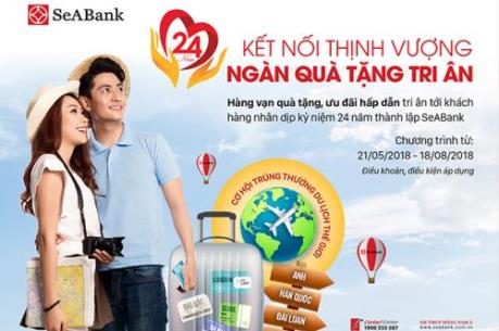 SeABank khuyến mãi hàng tỷ đồng nhân kỷ niệm 24 năm thành lập