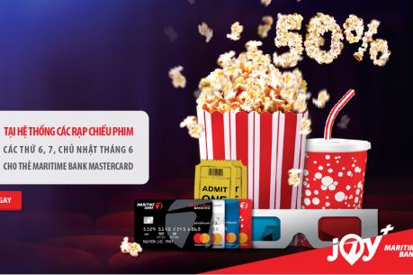 Xem phim "bom tấn" được hoàn tiền tới 50% từ Maritime Bank