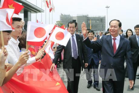 Chủ tịch nước Trần Đại Quang và Phu nhân bắt đầu chuyến thăm cấp Nhà nước tới Nhật Bản